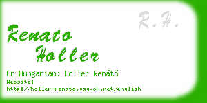 renato holler business card