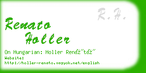 renato holler business card